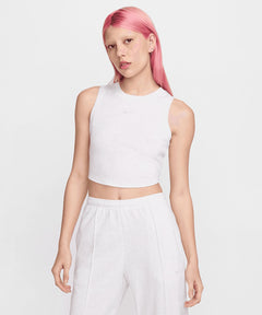 Nike Sportswear Chill Knit Tight Cropped Mini-Rib Tank Top