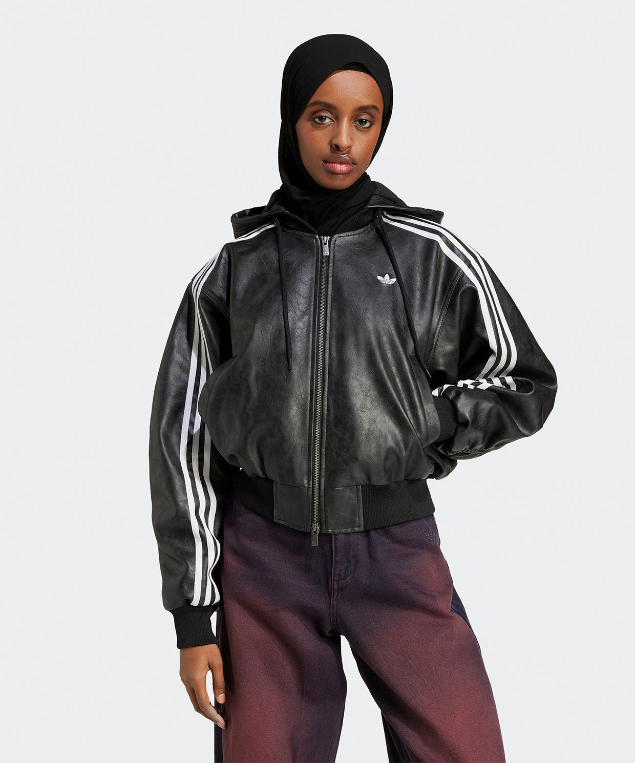 adidas Adilenium Season 3 Vintage Faux Leather Jacket – sportime