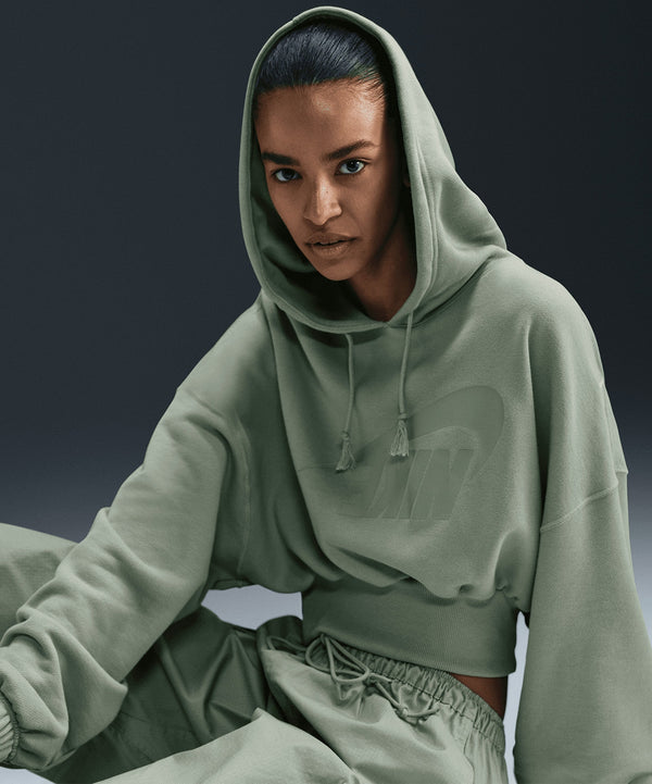 Nike Sportswear Oversized Cropped French Terry Pullover Hoodie