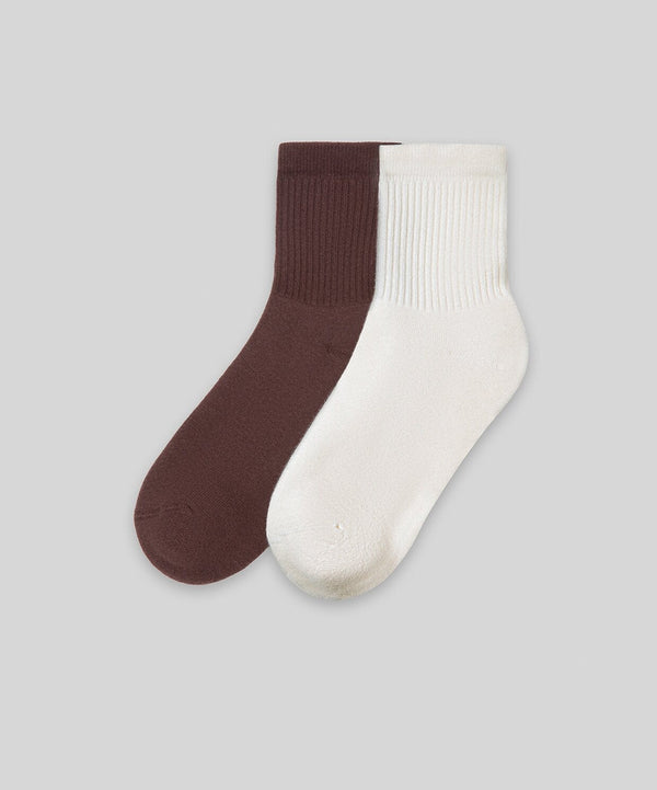Monsieur Chaussette Unicolor Half Havlu Çorap 2li Paket
