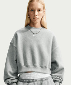 Nike Studio Fleece Oversized Cropped Crew
