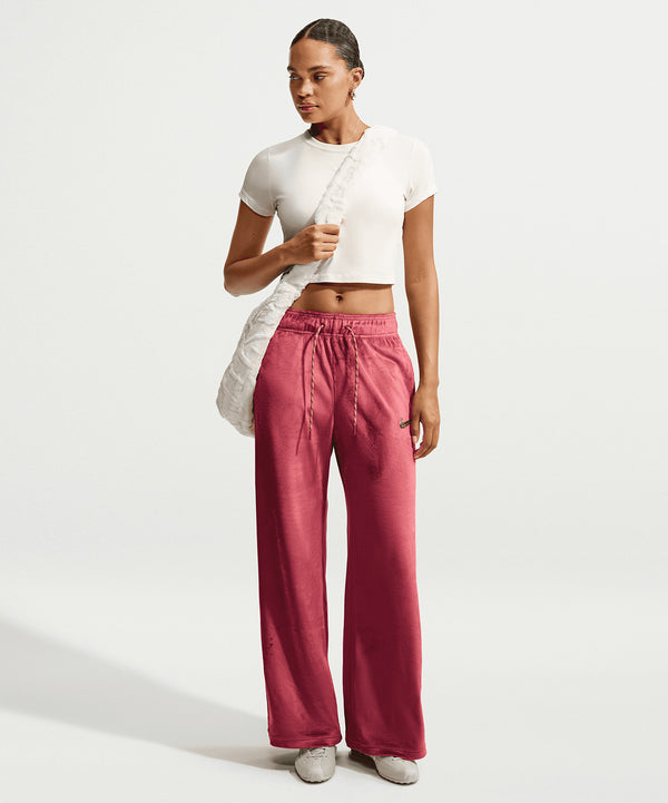 Nike Sportswear High-Waisted Wide-Leg Velour Pants
