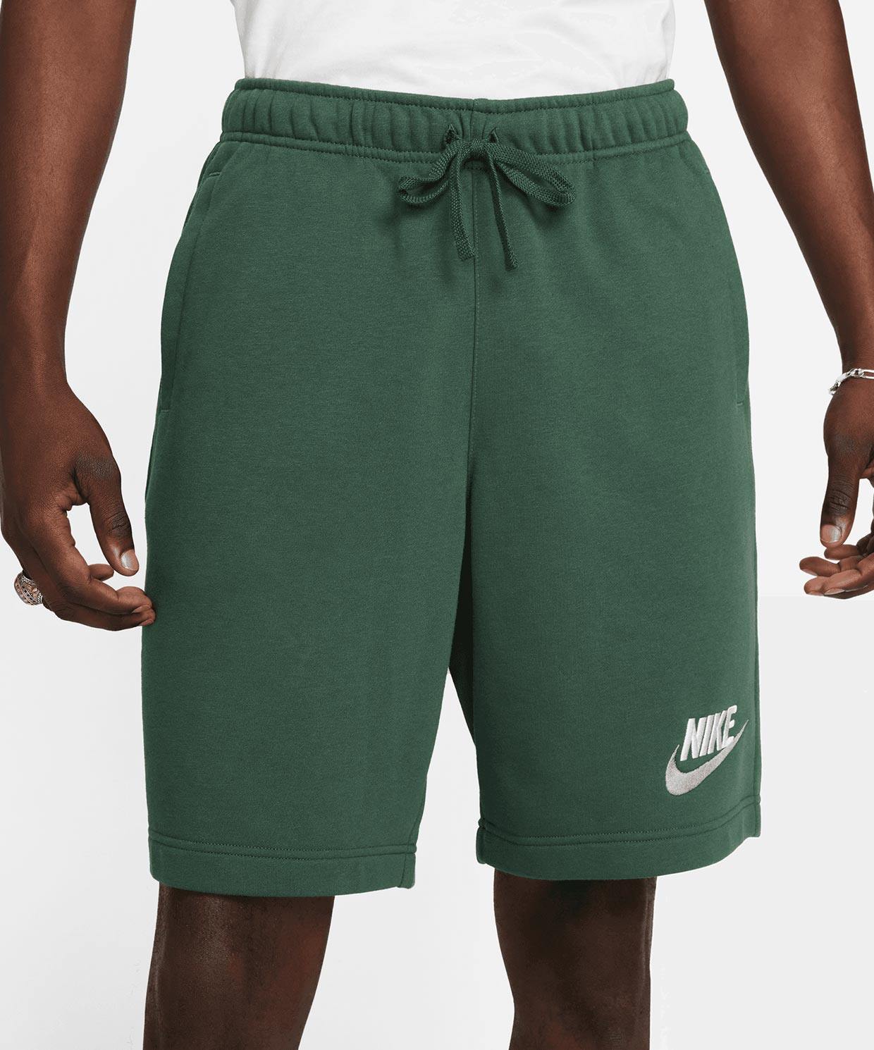 Dark green nike clearance shorts